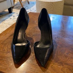 Faux Snakeskin Heels